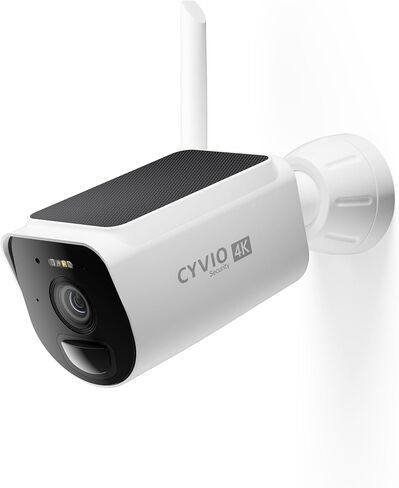 كاميرا أمان لاسلكية تعمل بالطاقة الشمسية 4K في الهواء الطلق، كاميرات لأمن المنزل، واي فاي Halow 900 ميجا هرتز، رؤية ليلية ملونة، عدسة 132 درجة FOV 2.8 مم، كشف الحركة PIR، مقاومة للماء IP66، إضافة لـ N1812، N1814 in Kuwait