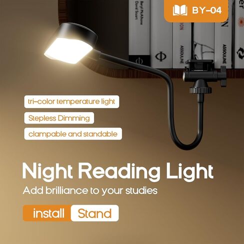 ضوء فيديو LED قابل للتعديل مع تعتيم مستمر بثلاث درجات حرارة ألوان، رقبة مرنة لتدفق مصباح LED قابل للتعتيم المستمر in Kuwait