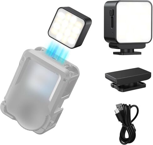 Fydun LED فيديو ضوئي ممغنط إضاءة الكاميرا المحمولة 3 درجات حرارة اللون 3000K 4000K 6000K قابلة للشحن مناسبة للعمل 6/ in Kuwait