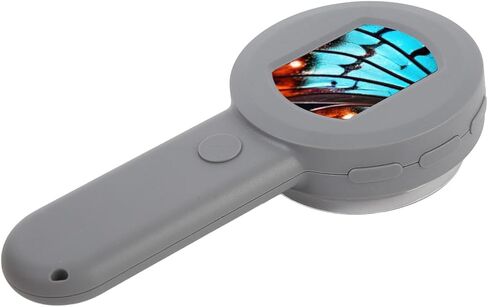 مجهر رقمي، شاشة LCD مقاس 2 بوصة، تكبير 100X مع 8 مصابيح LED قابلة للتعديل لفحص المجوهرات والاستخدام التعليمي in Kuwait