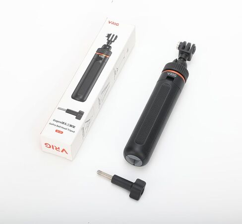 حامل ثلاثي القوائم من VRIG Mini Selfie Stick لـ GoPro Hero 13 12 11 10 9,360 كاميرا فيديو محمولة، عصا سيلفي بمقبض Monopod لـ Xtra Edge Pro، Insta360 X5، DJI Osmo Action 6/5pro/4، ملحقات Osmo Nano in Kuwait