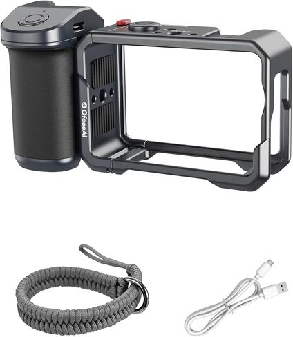 مجموعة قبضة الشارع بلوتوث لـ DJI Osmo Action 6، قفص كاميرا من سبائك الألومنيوم مع إطلاق مغناطيسي سريع، مقبض لاسلكي عن بعد، تصوير أفقي ورأسي، حذاء بارد وحامل 1/4 بوصة in Kuwait