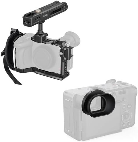 قفص كاميرا صغير الحجم مزود بمقبض علوي لجهاز Sony FX2 + محدد منظر أفقي إلى رأسي in Kuwait