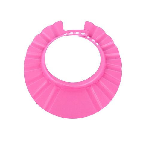 MYUBWTF Pink Baby Shower Cap, Bath Shampoo Cap Hat，Soft Hat Adjustable Visor Cap，Protect your eyes and face from water，Suitable for infants, children and pets from 0 to 12 years old in Saudi Arabia