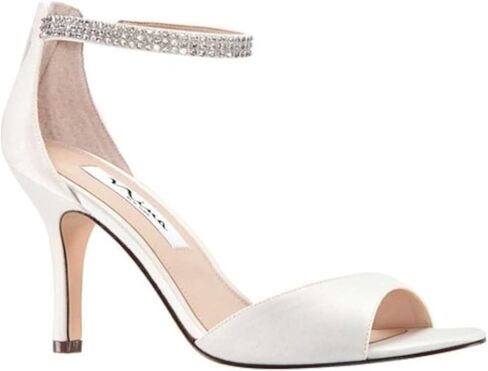NINA Womens Volanda Rhinestone Ankle Strap Evening Dress Sandals High Heel 3" & Up in Saudi Arabia