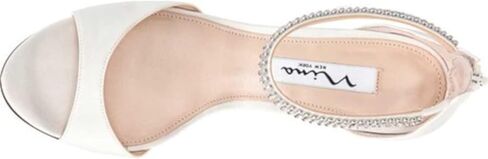 NINA Womens Volanda Rhinestone Ankle Strap Evening Dress Sandals High Heel 3" & Up in Saudi Arabia