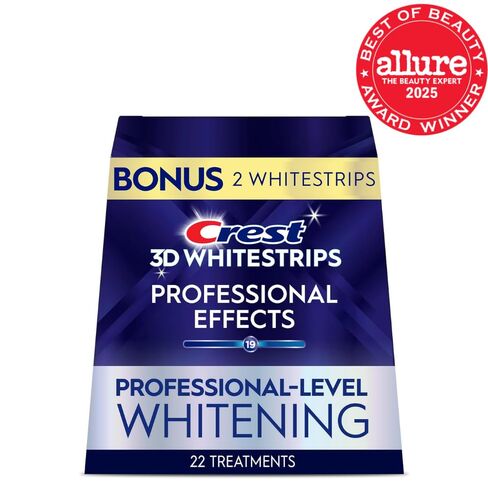 Crest 3D Whitestrips, Professional Effects، مجموعة شرائط تبييض الأسنان، 44 شريطًا (22 قطعة) in Kuwait