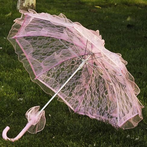 Yosoo Lace Wedding Umbrella, Handcrafted Lace Parasol for Bridal Party, Elegant Photography Prop with Comfortable Grip, Suitable for Most Scenes, Household Usage in Saudi Arabia