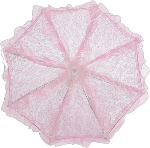 Yosoo Lace Wedding Umbrella, Handcrafted Lace Parasol for Bridal Party, Elegant Photography Prop with Comfortable Grip, Suitable for Most Scenes, Household Usage in Saudi Arabia