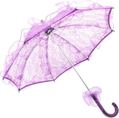 Yosoo Lace Wedding Umbrella, Handcrafted Lace Parasol for Bridal Party, Elegant Photography Prop with Comfortable Grip, Suitable for Most Scenes, Household Usage in Saudi Arabia