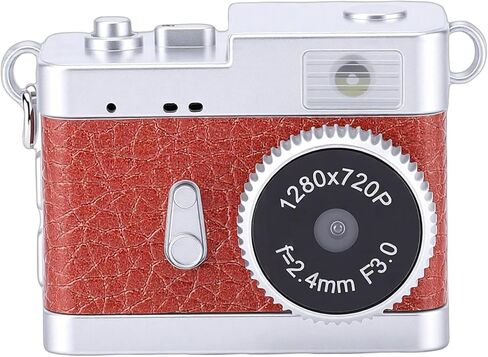 كاميرا GOWENIC Mini Keychain Camera 720P HD مسجل فيديو، كاميرا فيديو رقمية بسلسلة مفاتيح مع بطاقة 32 جيجابايت، شاشة ملونة 0.96 بوصة 5 ميجابكسل قابلة لإعادة الشحن لتسجيل التعلم أثناء السفر (أبيض فضائي) in Kuwait
