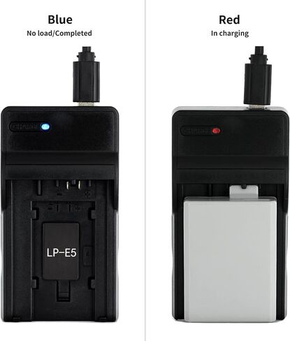 Norifon LP-E5 USB Charger for Canon EOS 1000D, EOS 450D, EOS 500D, EOS Kiss F, EOS Kiss X2, X3, EOS Rebel T1i, XS, Xsi Camera and More in Kuwait