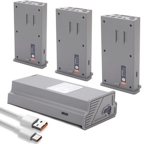 4Pack 6000mAh Reveal Upgraded Solar Charge Battery for Tactacam Cellular Trail Cameras Pro 3.0, X Gen 2.0, X Gen 3.0, X, X Pro, XB, SK with LED Battery Indicator, Compatible with Reveal Cellular Trail in Kuwait