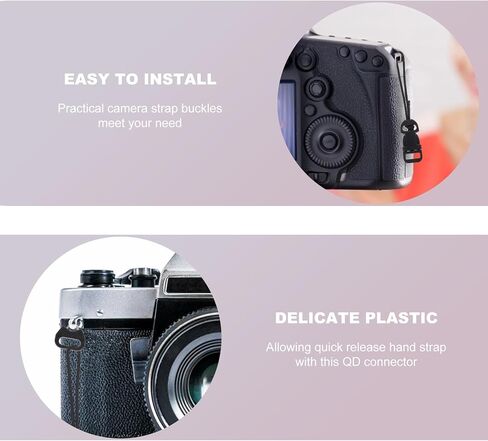 مجموعة أبازيم حزام الكاميرا سريعة الفك 8 قطع من Vaguelly مع موصلات نظام Qd لكاميرات Dslr والكاميرات عديمة المرآة المتوافقة مع التصوير الفوتوغرافي المنعكس بعدسة واحدة والتقاط الصور in Kuwait