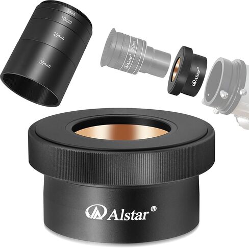 مجموعة أنبوب تمديد Alstar Astronomical 2 بوصة/M48 5 مم 10 مم 20 مم 30 مم - حزمة مع - محول قفل تويست من 2 بوصة إلى 1.25 بوصة in Kuwait