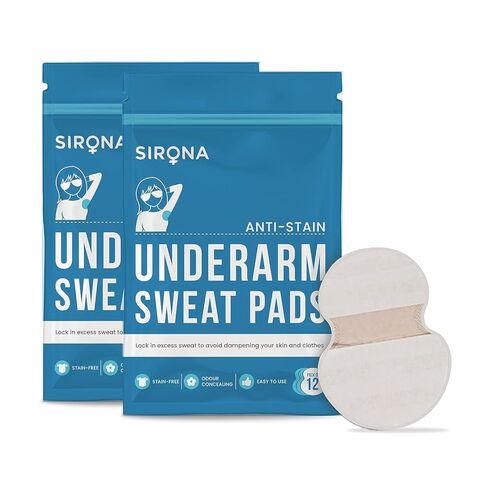 Sirona Disposable Underarm Sweat Pads -12 Pads in Saudi Arabia