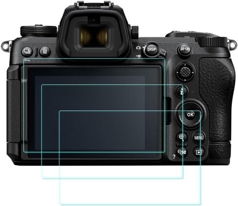 واقي شاشة زجاجي LCD مقوى متوافق مع كاميرا Nikon Z5 II Z6 II III Z7 II Z7 Z8 Z9 Z50 II Zf، صلابة 0.3 مم 9H فائقة الوضوح ومضادة للفقاعات ومضادة للخدش ومضادة لبصمات الأصابع لـ Z6 in Kuwait