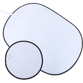 قطعتان من لوحات عاكسة للتصوير الفوتوغرافي قابلة للطي مقاس 45 سم و90 × 120 سم باللون الفضي والأبيض على الوجهين من لوحات الإضاءة المحمولة للاستوديو والتصوير الفوتوغرافي للصور الخارجية in Kuwait
