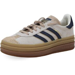حذاء Adidas Gazelle Bold W النسائي ذو الثلاث طبقات Q-Pannel Gum Sole (كريمي، US 9.5) in Kuwait