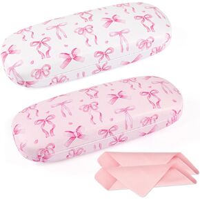 Glasses Case 2-Pack, Hard Glasses Case for Women Men, Spectacle Cases with Cloth in Kuwait