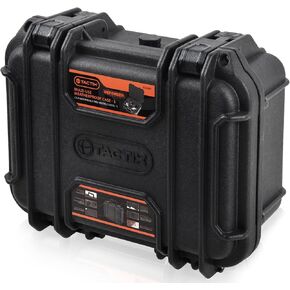 جراب Tactix الصلب مقاس XL من البلاستيك المقاوم للماء للكاميرا IP65 عالي التحمل، حشوة إسفنجية مخصصة، مناسب لاستخدام الطائرات بدون طيار، والكاميرا، والمعدات، والأدوات، 21.41 بوصة × 17.16 بوصة × 8.50 بوصة، أسود in Kuwait