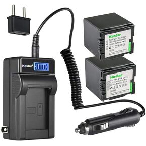 Kastar 2-Pack DZ-BP21S Battery and LCD AC Charger Compatible with Hitachi DZ-HS303A, DZ-HS303E, DZ-HS303SW, DZ-HS401, DZ-HS403, DZ-HS500A, DZ-HS500E, DZ-HS500SW, DZ-HS501, DZ-HS503, DZ-HS803 in Kuwait