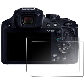 2PCS Screen Protector Compatible with Panasonic LUMIX FZ82 FZ80 ZS70 TZ90 TZ95 FZ80D FZ82D FZ85 FZ85D TZ85 Camera, 0.25mm 9H Hardness Tempered Glass Screen Film, Anti-Scratch Anti-Finger Print in Kuwait
