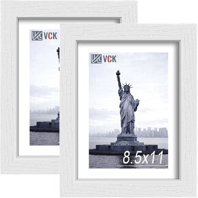 إطارات ملصقات VCK مقاس 24x36 باللون الأسود مكونة من 4 قطع، إطار صور من الخشب الصلب حصريًا، إطار معرض للحائط in Kuwait