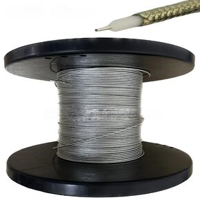 RG405 0.086 '' R * / F كابل محوري أسلاك شبه مرنة وكابل * / Tenna RG-405 50ohm (15m) in Kuwait