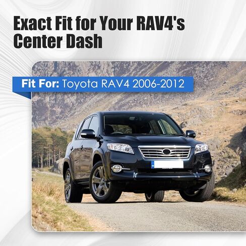 Central Dashboard Cover Strip Trim Fit for Toyota RAV4 Base Limited EV Sport 2006 2007 2008 2009 2010 2011 2012, Instrument Panel Molding Replace# 55413-42070-B0 55412-42060-B0 in Saudi Arabia