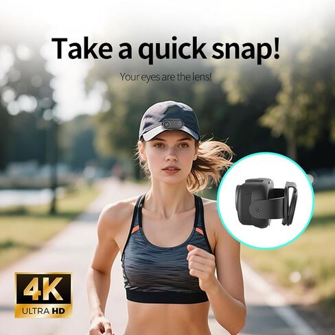 كاميرا EBTOOLS 4K يمكن ارتداؤها، كاميرا جسم محمولة بدقة 8 ميجابكسل مع عرض واي فاي في الوقت الحقيقي، حافظة مقاومة للماء، على التصميم، للمشي الحيوانات الأليفة، الرياضة، السفر، الغوص، صيد الأسماك، ركوب الأمواج in Kuwait