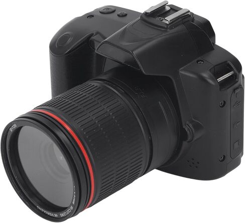 VINGVO 4K Digital Camera 64MP 16x Digital Zoom WiFi Dual Lens Camcorder with 3" IPS Screen, Night, 4800mAh Battery, Memory Card Included (Black) in Saudi Arabia