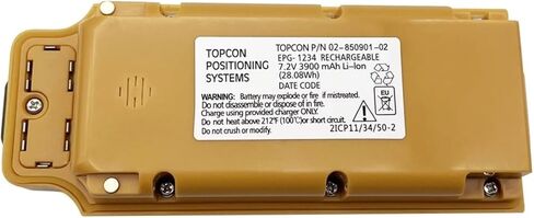 2 حزمة بطارية قابلة للشحن 02-850901-02 لبطارية Topcon GR5 GR3، EPG-1234 7.2V 3900mAh in Kuwait