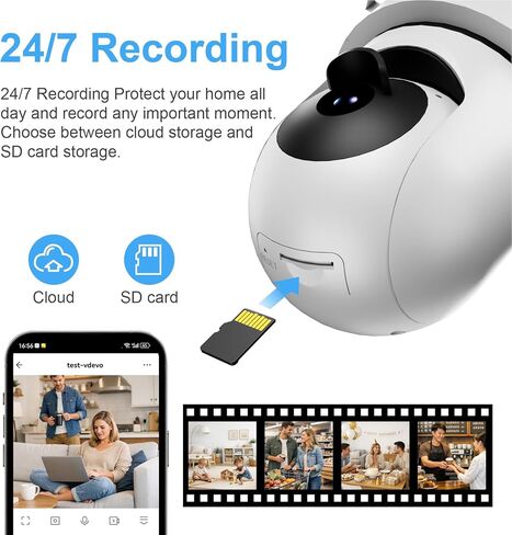 كاميرا KERUI 2K بمصباح كهربائي خارجي داخلي، كاميرا أمان PTZ WiFi للتتبع التلقائي 360 درجة مع ضوء LED خافت، رؤية ليلية ملونة، كشف حركة AI، صوت ثنائي الاتجاه، برغي E27 في مقبس الإضاءة in Kuwait