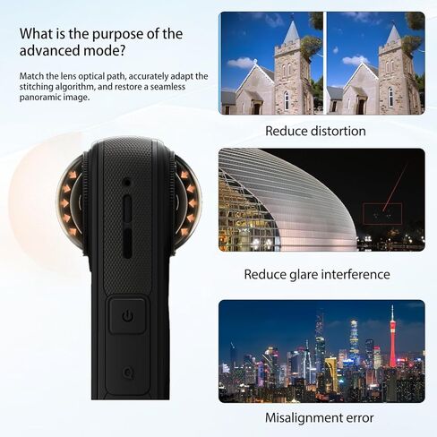 For Insta360 X5 Lens Protector Set – Includes Front & Rear Optical Glass Protectors with Multi-Layer Coating, Scratch-Resistant, Lens Cleaning Cloth, Easy to Install, Advanced Mode Recognition, Compatible with X5 Camera (Black) in Saudi Arabia