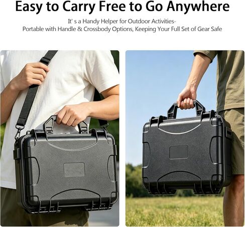 حقيبة حمل مضادة للماء لملحقات DJI Lito X1 / 1، حقيبة تخزين محمولة للسفر، حقيبة واقية بغطاء صلب، حقيبة كروس مع حزام كتف لـ DJI Lito1/X1 Fly More Combo/RC-N3/محور الشحن in Kuwait