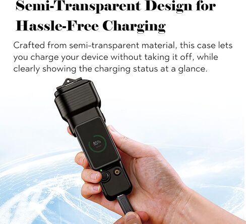 غطاء واقي شاشة Gimbal لملحقات DJI Osmo Pocket 3، غطاء صلب لغطاء العدسة لملحقات Xtra Muse مع فتحة حبل قصير، تصميم شبه شفاف، فتح/إغلاق سريع in Kuwait