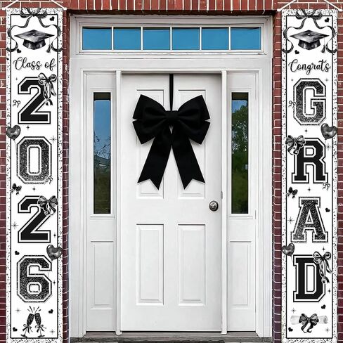 AIBIIN Wildflower Congrats Grad Porch لافتة Wildflower Theme فئة من 2026 باب التخرج علامات الشرفة الربيع الأزهار غراد شنقا راية لحفل التخرج في المدرسة الثانوية الكلية in Kuwait
