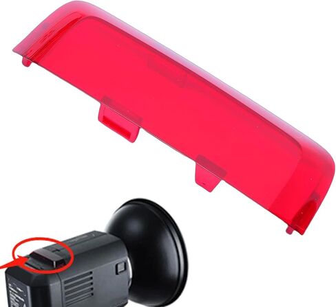 غطاء أحمر لجهاز AD600/AD600 BM، نافذة استقبال الأشعة تحت الحمراء، مادة ABS، متانة عالية، سهولة الاستبدال، لمعدات التصوير الفوتوغرافي in Kuwait