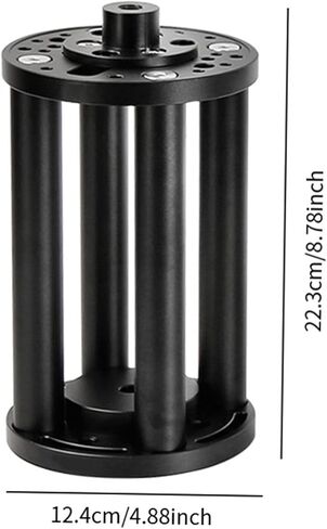 Telescope Mount Extension Column Metal Adapter Universal Professional DIY Sturdy Replacement Heavy Duty Portable for EQ6 Equatorial Mount- 200mm Black in Saudi Arabia