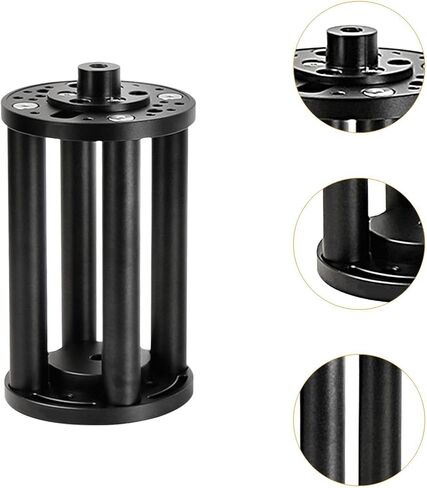 Telescope Mount Extension Column Metal Adapter Universal Professional DIY Sturdy Replacement Heavy Duty Portable for EQ6 Equatorial Mount- 200mm Black in Saudi Arabia