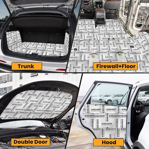 Car Sound Deadening 80 mil 36 sqft Sound Deadening Mat Sound Deading Material for Cars Butyl Automotive Sound Dampening in Saudi Arabia