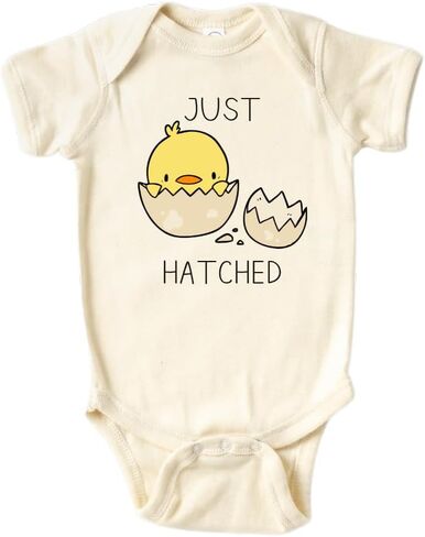 بدلة قطعة واحدة لطيفة من Just Hatched Baby Onesie® هدية لحفلة استقبال المولود الجديد لملابس حديثي الولادة Little Beaver 94 in Kuwait