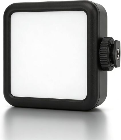 مصباح فيديو LED من Fabater - ضوء ملء الكاميرا القابل لإعادة الشحن 5600K، 3 حامل أحذية باردة وقاعدة حذاء ساخن للتصوير في الهواء الطلق، تصوير Vlog TikTok Live، تعمل بالبطاريات (لا شيء) in Kuwait