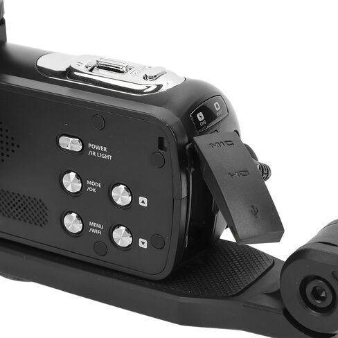 كاميرا فيديو Alomejor 4K، كاميرا فيديو WiFi بدقة 56 ميجابكسل مع مثبت ميكروفون للبث المباشر والسفر in Kuwait