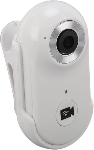 Drfeify 1080P WiFi Thumb Action Camera, Portable Wearable Body Worn Camera with Magnetic Mount Back, for iOS Players (White) in Saudi Arabia