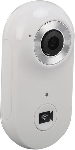 Drfeify 1080P WiFi Thumb Action Camera, Portable Wearable Body Worn Camera with Magnetic Mount Back, for iOS Players (White) in Saudi Arabia