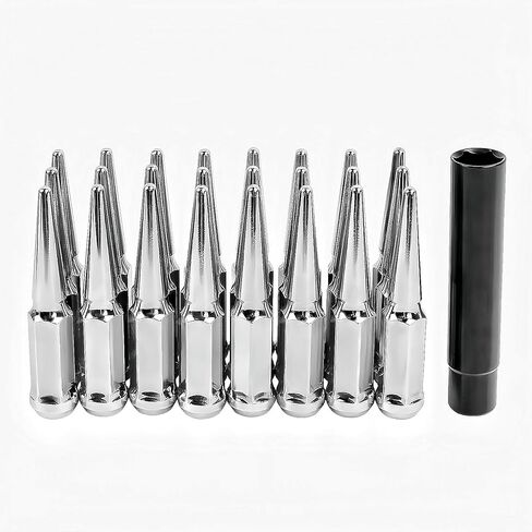 24pcs ، m14x1.5 رفع عجلات المكسرات ، مقعد انتفاخ مخروطي ، نهاية مغلقة مع مفتاح مقبس واحد ل Silverado Sierra 1500 عجلات العجلة ما بعد البيع in Saudi Arabia