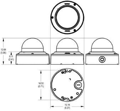 كاميرا Pelco IME238-1IRS Sarix البيئية المحسنة 2MP IR WDR PoE الشبكية مع عدسة متغيرة البؤرة 2.8 ~ 8 مم، وصلة RJ45. in Kuwait