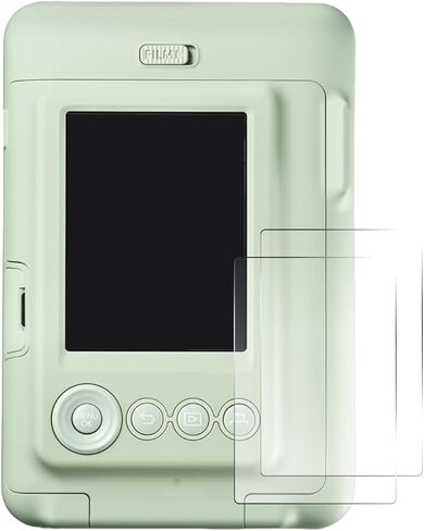 واقي شاشة متوافق مع كاميرا Fuji Instax mini LiPlay، قطعتان 0.3 مم زجاج مقسى رفيع للغاية بقوة 9H، طبقة حماية مضادة للخدش وبصمات الأصابع in Kuwait